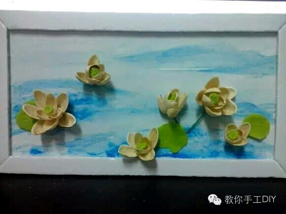 藕剪贴画-果壳DIY创意粘贴画
