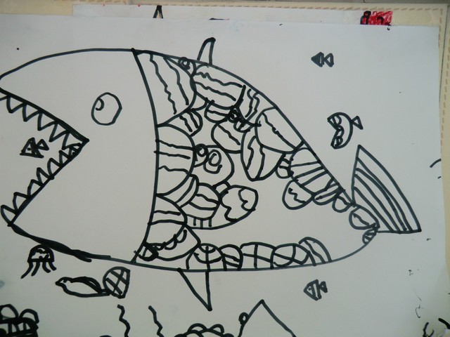 线描画——《大鱼》