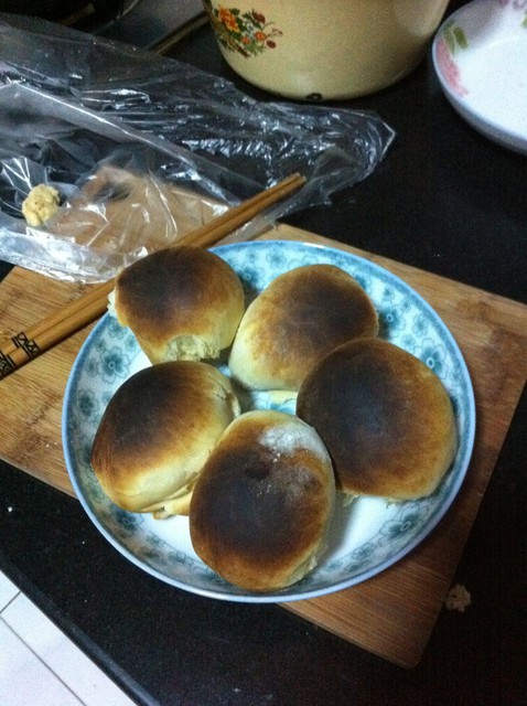 第一次为宝宝烤的面包~~哭