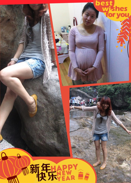 孕前孕后对比照