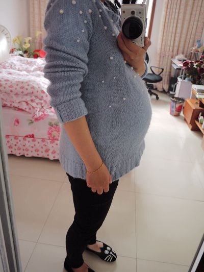 怀男宝5个月的肚型图图片