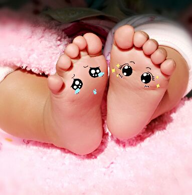 我家宝宝的大脚