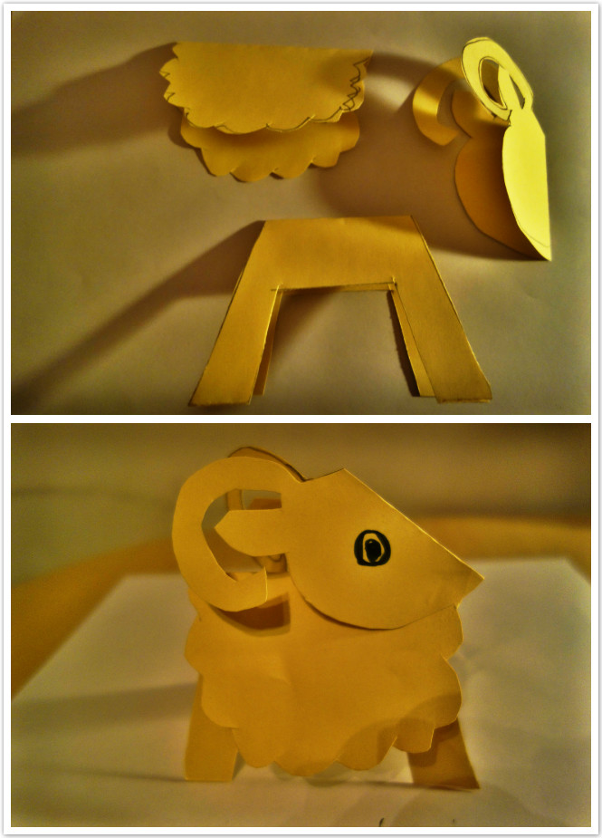 【diy新年的味道】 折纸羊---三羊开泰