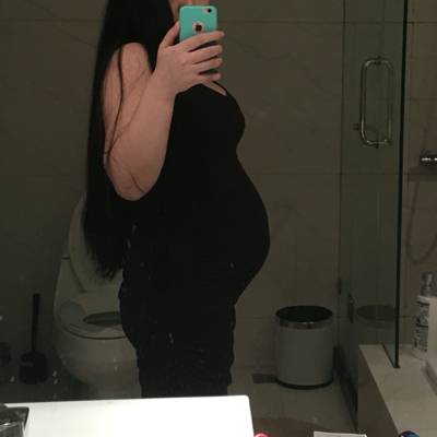 26周5天的肚子请宝妈们帮忙看大小正常吗?嘻嘻