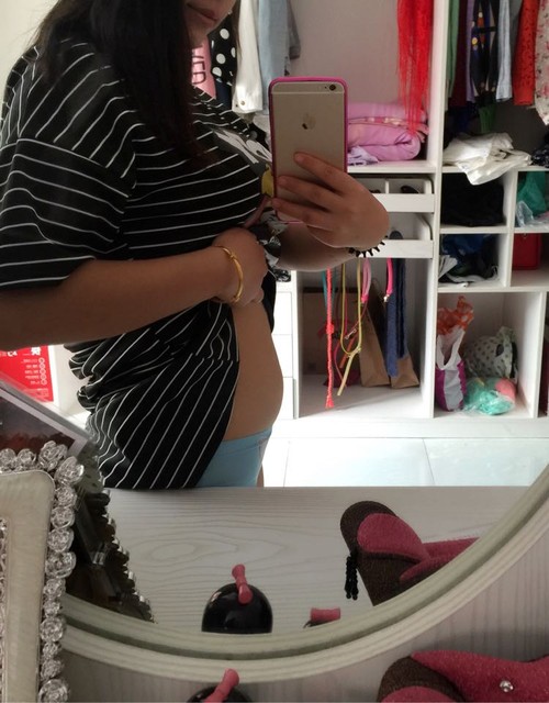 怀孕13周肚子图片