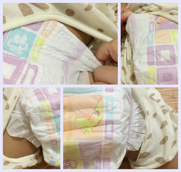 薇薇的小雨滴 日记正文 给宝宝穿上纸尿裤不鼓包,穿着很舒服.